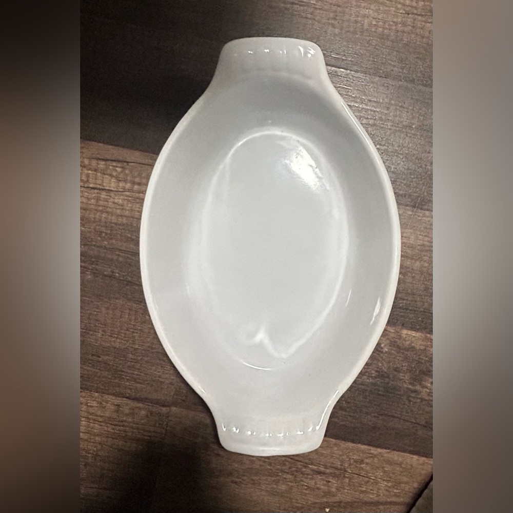 White Oval Ceramic Baking Dish
